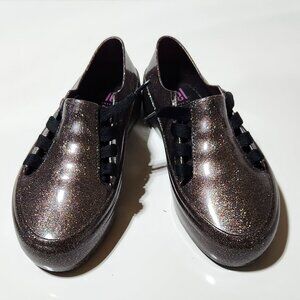 Mini Melissa Glitter Lace-Up Shoes – Size 3 Kids